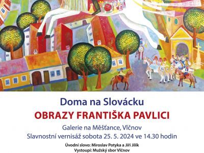 Pozvánka na vernisáž Doma na Slovácku